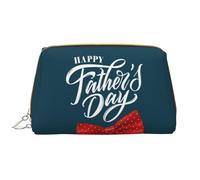 Buewutiry Grande borsa da viaggio per trucchi - Happy Father's Day A Pvc Leather Portable Cosmetic Bags per donne con cerniera, borsa per la cura della pelle, borsa per trucchi da donna