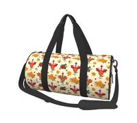 Buewutiry Grande borsone da viaggio, borsa da palestra per donne e uomini, con tacchini del Ringraziamento, borsa da viaggio pieghevole per donne e uomini, con tasche multiple con cerniera