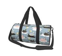 Buewutiry Grande borsone da viaggio - Swan Princess on Lake Gym Bag per donne e uomini, borsa da viaggio pieghevole per donne e uomini con tasche multiple con cerniera