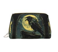 Buewutiry MoonNight - Beauty case da viaggio grande, in pelle PVC, portatile, con cerniera, per la cura della pelle, trousse per trucchi e articoli da toeletta da donna