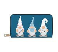 Buewutiry Portafoglio sottile in pelle per donne e uomini, con cerniera, per infermiere, dottori, gnomi, per donne e uomini