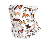 Buewutiry Scaldacollo per uomo e donna - semplice dipinto fresco cavallo _ una sciarpa per la testa passamontagna maschera copertura bandana sciarpa collo
