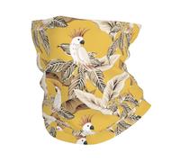 Buewutiry Scaldacollo per uomo e donna - Simpatico cacatua pappagallo foglie sciarpa passamontagna maschera per il viso bandana sciarpa collo
