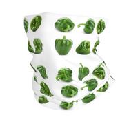 Buewutiry Scaldacollo per uomo e donna - verde campana peperoni testa sciarpa passamontagna maschera copertura bandana collo sciarpa