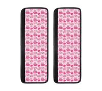 Buewutiry Set di 2 coperture per maniglie del frigorifero, regolabili, confortevoli, a forma di maialino, con tazza da tè e palloncino, coperture per maniglie del frigorifero, coperture per maniglie