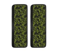 Buewutiry Set di 2 coperture per maniglie del frigorifero, regolabili, confortevoli, con foglie di palma tropicale e foglie di felce, coperture per maniglie per lavastoviglie, forno, decorazione per