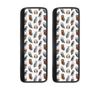 Buewutiry Set di 2 coperture per maniglie del frigorifero, regolabili, confortevoli, con gufo brutto dorky, coperture per maniglie per lavastoviglie, forno, decorazione per cucina