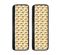 Buewutiry Set di 2 coperture per maniglie del frigorifero, regolabili, confortevoli, motivo Capybara arancione con cartoni animati, coperture per maniglie per lavastoviglie, forno, decorazione per