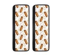 Buewutiry Set di 2 coperture per maniglie della porta del frigorifero, regolabili, confortevoli, con stampa divertente di bassotto e hot dog, coperture per maniglie per lavastoviglie, forno