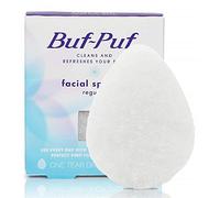 Buf-Puf Spugna facciale regolare, dermatologo sviluppato, rimuove lo sporco in profondità e il trucco che provoca sblocchi e punti neri, riutilizzabile, esfoliante, bianco, 1 conteggio