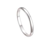 BUFANJIA Anelli sottili da 2 mm per donne e ragazze in acciaio inossidabile massiccio set di anelli minimalisti eleganti anelli a coda per feste extra piccole dimensioni, Small 5, Agata