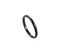 BUFANJIA Anelli sottili da 2 mm per donne e ragazze in acciaio inossidabile massiccio set di anelli minimalisti eleganti anelli a coda per feste extra piccole dimensioni, Big 7, Agata