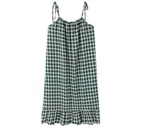 BuFanRenm Camicia da Notte da Donna,Camicia da Notte Estiva Camicia da Notte in Cotone Lavorato a Maglia con Stampa Floreale Abito Intimo Taglie Forti