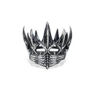 Bufeti Cerchietto per capelli da regina malvagia gotico vintage, accessorio per costume da stregone, per Halloween, cosplay, corvo, Argento, Medium