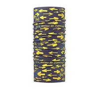 Buff Coolnet UV+ Arrow Denim blu scuro giallo