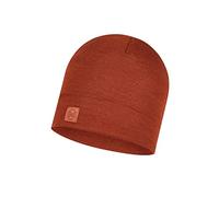 Buff Beanie Merino Heavyweight Adulti Unisex, Solid Sienna