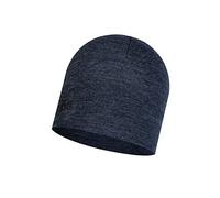 Unisex buff midweight merino beanie dark blue