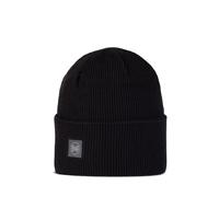 Buff crossknit unisex beanie black
