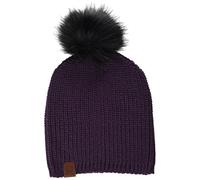 Buff, Berretto Lavorato a Maglia, Cappello Adal Lupo Donna, Black Berry, One Size