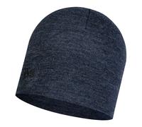 Unisex buff midweight merino beanie dark blue