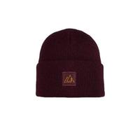 Buff brindle kids beanie red