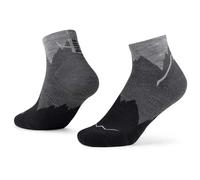 Buff| Calzini LW Merino Wool Quarter, Leggero, escursionismo, forza naturale, comfort, ammortizzazione, L, Nero