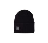 Buff crossknit unisex beanie black