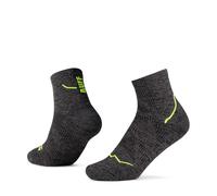 Buff Calze da running Dryflx Quarter – Asciugatura rapida, Ammortizzate – EU 36-38 Nero/Grigio