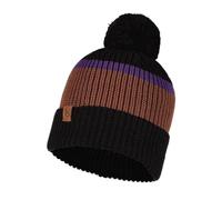 Buff Elon Knitted Hat 1264649991000, Unisex Beannie, Brown