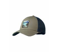 Buff explore trucker cap khaki blue