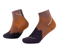 Buff| Calzini LW Merino Wool Quarter, Leggero, escursionismo, forza naturale, comfort, ammortizzazione, S, Arancione