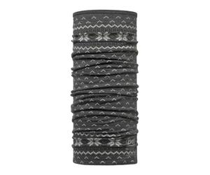 Buff Merino Wool Floki Scaldacollo, Uomo, Nero/Trail Multi, Taglia Unica