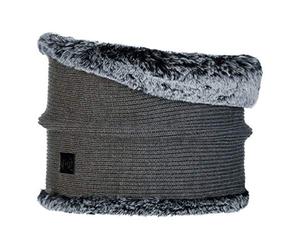 Buff Original Knitted & Fake Fur Neckwarmer Comfort Kesha Grey Tubolare, Donna, Grigio, Taglia unica