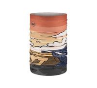Buff| Scaldacollo Original EcoStretch Sciarpa, Tubolare, Multifunzionale, Collo e testa, Corsa, Passeggiate, Escursioni, Sostenibile, Leggera Uomo Donna Taglia unica Black