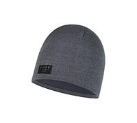 Buff Solid Grey - Knitted & Polar Hat Solid Grey Unisex Adulto