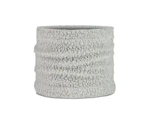 Buff solid ice choker white
