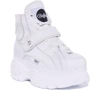 Buffalo 1339-14 2.0 Soft Nubuck Piattaforma Donna Trainer Bianca EU 36-41