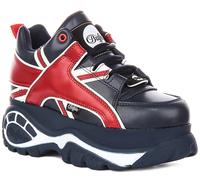 Buffalo 1339-14 Distress Platform Lace Up Sneakers Da Donna In Whitsilver 3 - 8