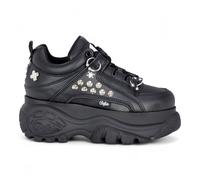 Buffalo 1339-14 Punk Donne Studded Nere Chunky Platform Trainers Sneakers