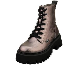 Buffalo Aspen Mid Vegan Ankle Boots Donna Pewter Black - 37 EU