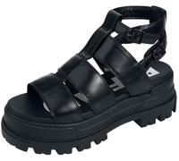 Buffalo Aspha Gld, Sandali Bassi Donna, Nero, 39 EU