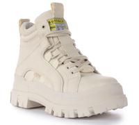 Buffalo, ASPHA NC Mid Laceup, Scarpe Zeppa Moda Fashion Vegan Nappa (Offwhite, Sistema Taglie Calzature EU, Adulto, Numero, Media, 39)