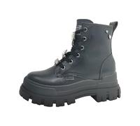 Buffalo Aspha RLD Ice Scarpe da donna con lacci Stivali Nero Tempo libero