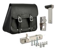 BUFFALO BAG Borsa da sella Boston 20 litri, set completo per HD Softail Slim + Blackline - destra