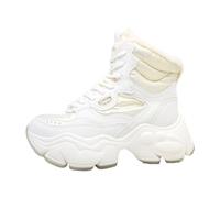 Buffalo BINARY SNOW LACE UP BOOT Scarpe da donna Stivali con lacci Bianco, Sirena bianca, 40 EU