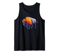 Buffalo Bison American Western Colorful Wild Life Gift Canotta