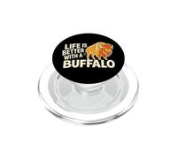 Buffalo Bisonte Amante Prairie Fauna Selvatica Umorismo PopSockets PopGrip per MagSafe