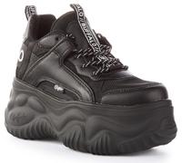 Buffalo Blader Matcha - Sneaker da donna, con lacci, sintetiche, con plateau, Nero , 3 UK
