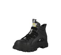 BUFFALO Boots stringati 'Aspha' nero / bianco Uomo BUFFALO 46 nero / bianco