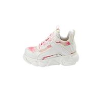 Buffalo, CLD Chai, Scarpe Zeppa Moda Fashion, Vegan Nappa/Cotton (White Pink, Sistema Taglie Calzature EU, Adulto, Numero, Media, 36)